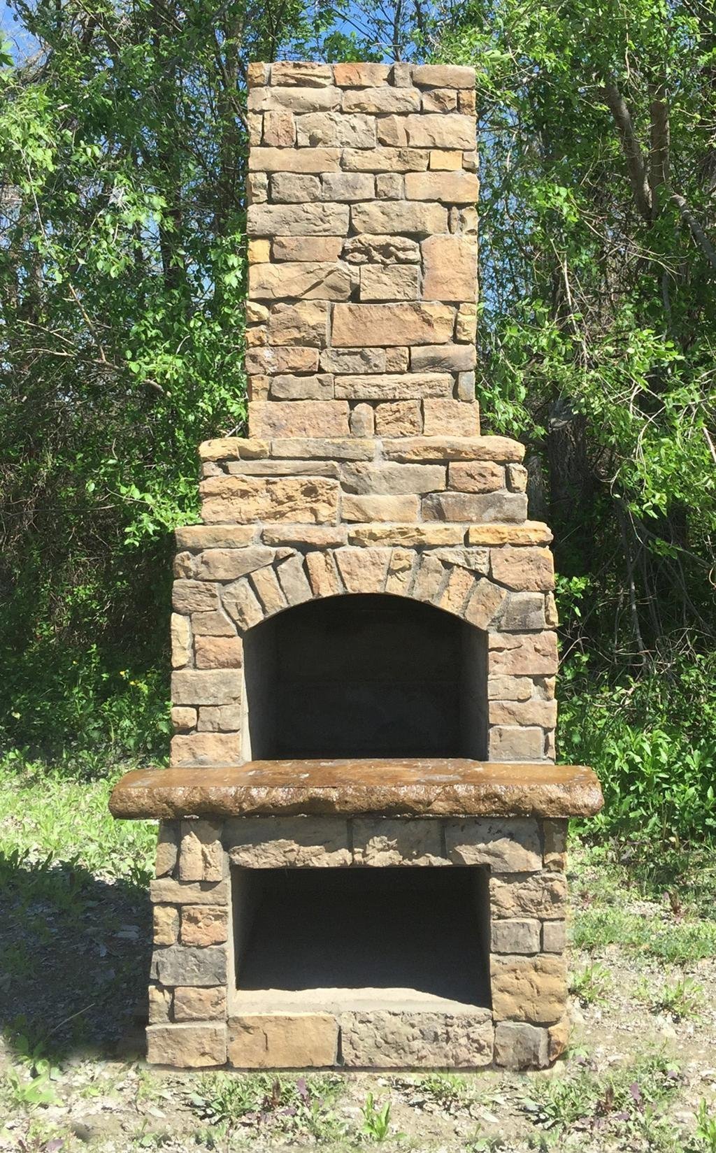 Stone Age Manufacturing 18″ Veranda DIY Outdoor Fireplace Wood
