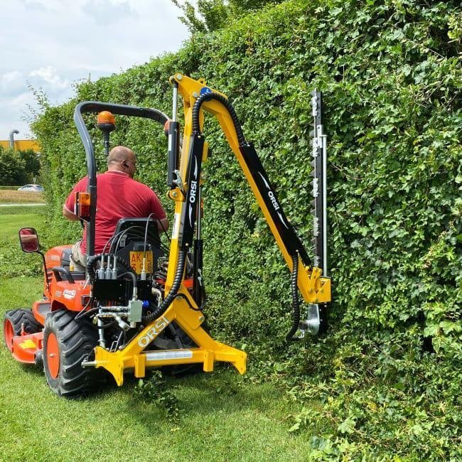 Orsi 3- PT Boom Mower ( Hydraulic Arm ) | Model Hedge-160 | Maximum Reach 13′ 8″ Ft | Horsepower 20-75 HP | For Tractors
