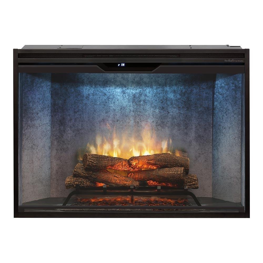 Dimplex Revillusion 42″ Built In Electric Firebox with Weathered Concrete