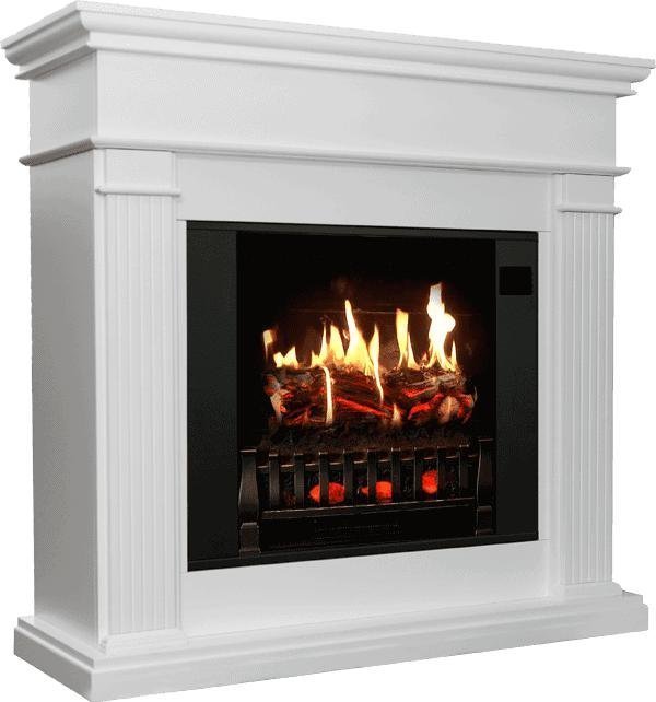 MagikFlame morpheus Compact Electric Fireplace Mantel & Insert with Sound and Heater